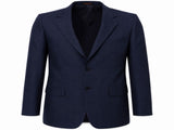 Mens Suit Jacket 2 Button Pinstripe Business Work Blazer Fully Lined - Navy V563-80211-NAVY-112