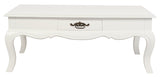 French Provincial 2 Drawer Coffee Table - White V199-CT002FPWH