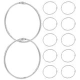 12Pcs Metal Loose Binder Rings Plated Silver Openable Book Rings for Office Scrapbooks and V1369-AZ3-W-22750