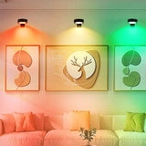 3Pcs Rechargeable LED Picture Lights Dimmable Art Display Lighting - Black V1263-JX-8160-1
