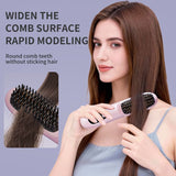 Black 4D Straight Hair Comb and Negative Ionic Styler with Dual MCH Ceramic Fast Heating, Anti-Scald V888-ELOSUNG55162-3