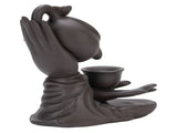Incense Holder Creative Purple Sand Relaxing Backflow Incense Holder for Spa Yoga Meditation V1294-YM0901-3117250010511