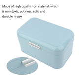 Solid Color Retro Metal Bread Bin Box Large Capacity Kitchen Storage Container V1294-YM0901-JY34918-02