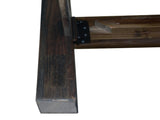 Bed Frame King Size in Solid Wood Veneered Acacia Bedroom Timber Slat in Chocolate V43-BED-NOWKCH