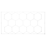 Hexagon Garage Lights 86400LM 5 Grid Honeycomb LED Shop Ceiling Light V952-PJXCKDBSLBX8QPB8PV3