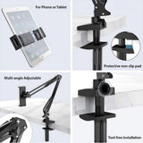 Simplecom CL516 Foldable Long Arm Stand Holder for Phone and Tablet V28-SIMCL516