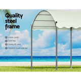 Instahut Gazebo Marquee 4x3m Outdoor Event Wedding Tent Camping Party Shade Iron Art Canopy Beige GAZEBO-IR-DO-HF-4X3-BG-AB