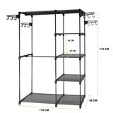 Sorti Freestanding Portable Closet Metal Wardrobe Garment Rack Hanger V510-MFR101