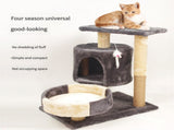 A Cat's Dream Paradise Natural Solid Wood Cat Climbing Frame 50*33*53CM V888-ELOSUNG10682