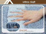 Bathroom Rugs,Ultra Soft Absorbent Bath Mat,Beige Non-Slip TPR Backing Stays in Place, Machine V1107-113-76917-BLU4
