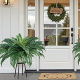 VEVOR 2Pcs Artificial Boston Ferns Plastic Fern 50 Branches Indoor Outdoor Decor V952-PZSRZJLZWBHHOUQQT001V0