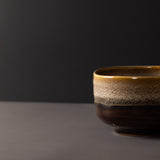 Matcha Tea Bowl 11cm Brown with Milky White V637-C3865