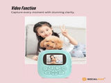 Kids Rechargeable Instant Print Camera Blue - Digital Thermal Photo Video MP3 V238-SUPDZ-40832487194704