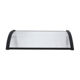 Instahut Window Door Awning 0.8mx1m Transparent AWN-08X1-CLR