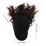 Baseball Cap with Hair Extensions for Women Adjustable Hat with Synthetic Wig Attached - Bob V1366-AZ2-W-25759