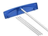 Snow Roof Rake, 60cm PP Plastic Blade, 1.18-5.55 m Adjustable Roof Snow Scraper with Wheels, V952-WDPZ20FTGBSSJ5WOZ001V0