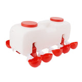 Automatic Chicken Waterer 10L Large Poultry Drinking Cups with 10pcs Bowls for Duck Goose V1294-YM0710-3111230252211