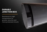 BIO 2400W Outdoor Strip Heater, Electric Radiant Slimline Heat Bar Panel, 10A Plug V219-HEABARBIOAS32