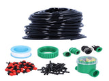 25m Drip Irrigation Kit DIY Automatic Timing Watering System for Garden Plant Flower V1294-YM0901-3111210118411