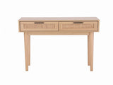 Artiss Console Table 2 Rattan Drawers FURNI-E-RAT-TAB90-WD