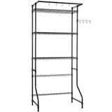 VEVOR Over Washer and Dryer Storage Shelf Single Row 3 Tiers Washer Rack Black V952-LDXYJZJTJKDPT81AW001V0