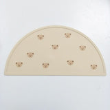 4PC Silicone Placemat for Kids for Baby Non Slip Placemats for Kids Toddlers Food Table Mats V1369-AZ3-W-05707