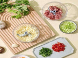500ML Manual Food Chopper Vegetable Chopper,Portable Hand Pull String Garlic Mincer Onion Cutter V1370-AZ4-25411