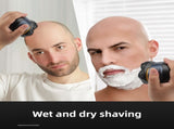 Blue Men's 6D Magnetic Rotary Head Shaver for Wet/Dry Use - Professional Electric Bald Head Shaver & V888-ELOSUNG45107