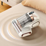 LF-LP018 White Cordless Mite Vacuum Cleaner with LED Display - Powerful 120W Cleaning V888-ELOSUNG18316