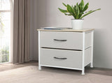 Levede Chest of 2 Drawers Bedside Table Beige CH1052-CR_NZ