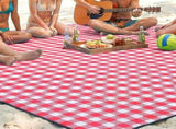 Waterproof Picnic Blanket Beach Outdoor Camping Mat Large Foldable Red V1308-DSZKI-932-2