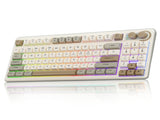 SOLAKAKA SK90 75% Compact Wireless Keyboard with Independent Number Padcream V1300-SK90-CREAM