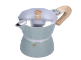 300ML Coffee Pot Moka Maker Coffee Kettle for Gas Stove Ethanol Stove Electrothermal FurnaceCyan V1294-YM0901-3118210170214