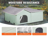Heated Cat House, Outdoor Kitty Shelter with Adjustable Temperature and Timer, 600D Oxford Cloth V952-FWSBYMBHSNJBGX6FWV3
