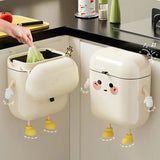 Wall Mount Kitchen Bin No Drill Adhesive Cabinet Door 12L Space Save V1232-BGSLJTKA002