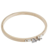 Embroidery Hoop Set Bamboo Circle Cross Hoop Ring 4 inch to 10 inch for Embroidery and Cross V1192-AZ-W-17597