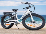 VALK Electric Fat Tyre Cruiser Bike, Step-Through eBike with Throttle, Tektro Hydraulic Brakes, V219-BIKFATVAF5WA