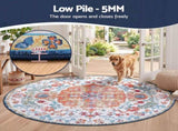 Artiss 160 cm Round Rugs for Living Room With Silicone Dots Grip For Bedroom Entryway 5mm Ultra Thin FLR-3200-160RO-OG