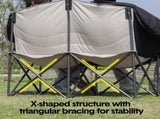 Double Camping Chairs Outdoor Lawn Camping Couch Heavy Duty Folding Chairs Strong Loading Capacity V985-CAMPINGSOFA