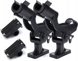 Adjustable Rotatable Plastic Fishing Rod 3 Mount Rack Holder Bracket Boat Canoeing Rowing Mount Kit V1259-DP01-A-2361