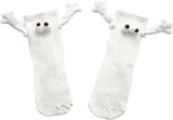 4 Pair Couple Holding Hands,Funny Magnetic Suction 3D Doll,Unisex Mid-Tube,Novelty V1259-DP01-A-3034