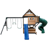 Lifespan Kids Claremont Swing Set & Play Centre with 2.2m Slide V572-LKPC-CLARE-BU