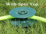6 Pack Hose Guard Stake, 10 Inch Green ABS & Zinc Alloy Garden Hose Guide Spike with Heavy Spin Top, V1259-DP01-A-2009