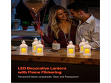 12 Pcs Decorative Candle Lantern, LED Electric Flameless Candle, Plastic LED Holder with Glass, Wall V952-LEDCDBS10INCDW7VW001V9