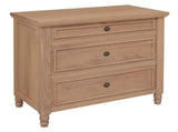 Beau 3 Drawer Solid White Cedar Turn Leg Dresser V199-SB003TLNI