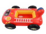 Summer Inflatable Fire Boat Car Shaped Babies Swim Float Boat Pool Float For Kids Red V1294-YM0703-3111230028312