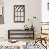 VASAGLE Industrial TV Stand for Screen Size up to 60 Inches Rustic Brown V227-9101402100142