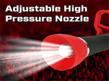Industrial High Flow Firefighter Style Garden Hose Nozzle Grip Nozzle with Threaded Hose Connection V1366-AZ2-W-21908