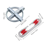 Outdoor Clothesline Pulley Plated Silver Heavy Duty Tanglefree Noise Reduction V1192-AZ-W-31383