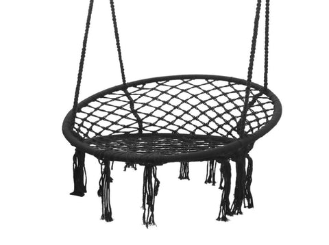 Lifespan Kids Hammock Hanging Swing Chair with Cushions in Black V420-LKAC-HAMSWING